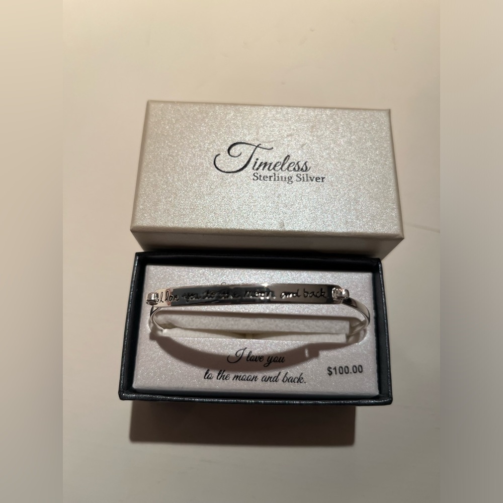 Sterling Silver Quote Bracelet